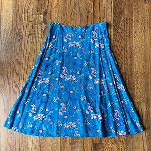 EUC Gap Women’s Floral Zipper Skirt XS